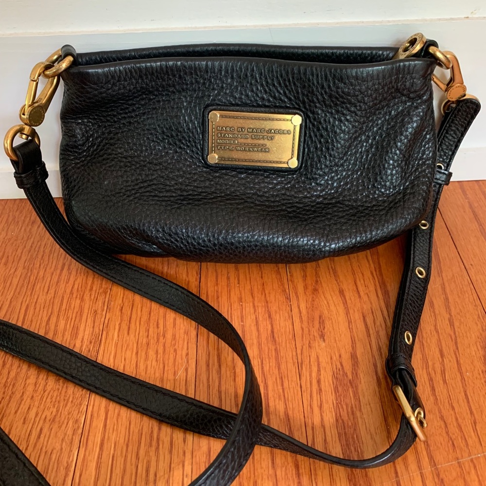Marc by Marc Jacobs Black Leather Crossbody Bag